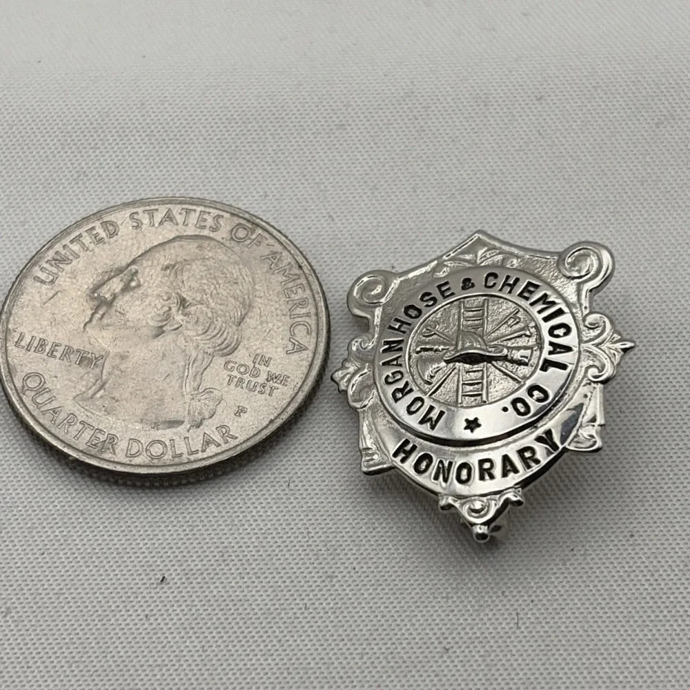 Morgan Hose & Chemical Company Honorary Badge Lapel Hat Pin